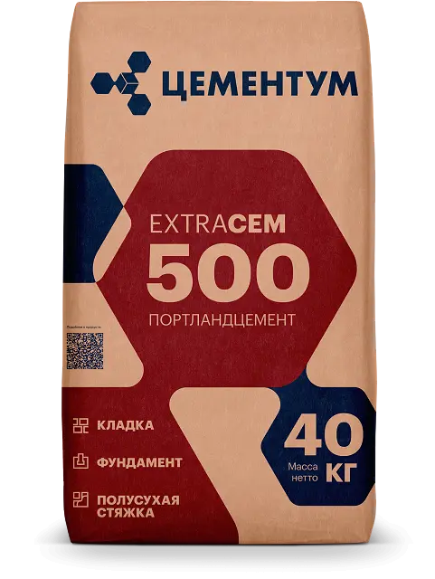 Цемент  40кг  ExtraCEM 500 ЦЕМЕНТУМ СТОП ЦЕНА 1/35 А