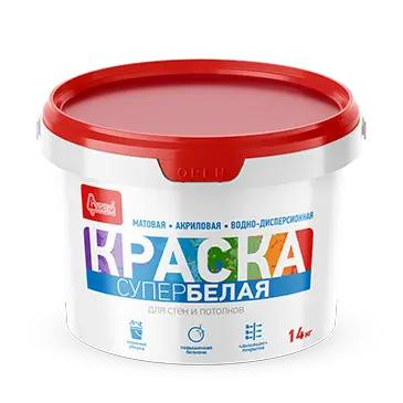 Старатели краска ВД СУПЕРБЕЛАЯ 14 кг. (1/42) Старатели краска ВД СУПЕРБЕЛАЯ 14 кг. (1/42)