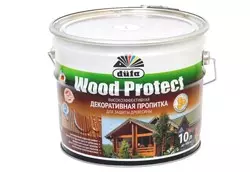 Dufa Пропитка Wood Protect, белый 10л