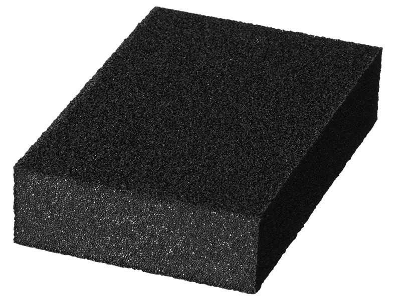 Губка шлиф-я 4хсторонняя зерно-оксид алюминия, Р120, 100*68*26мм мелкая 3560-1_z01