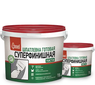 Старатели шпатлевка СУПЕРФИНИШНАЯ готовая 15кг Старатели шпатлевка СУПЕРФИНИШНАЯ готовая 15кг