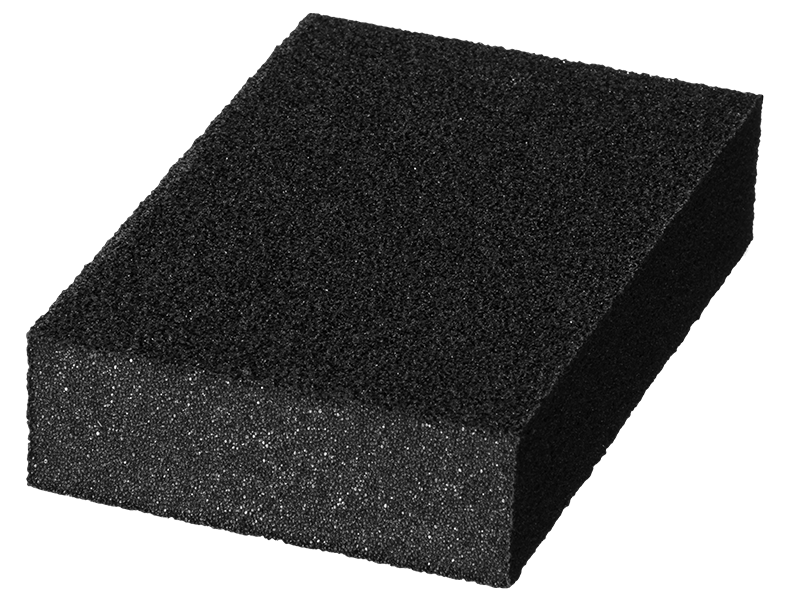 Губка шлиф-я 4хсторонняя зерно-оксид алюминия, Р80, 100*68*26мм средняя 3560-2_z01
